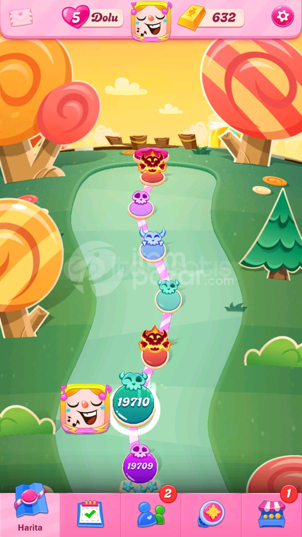 Candy Crush Saga | 19710 Level Hesap | Resimli