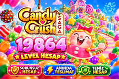 Candy Crush Saga | 19864 Level Hesap | Resimli