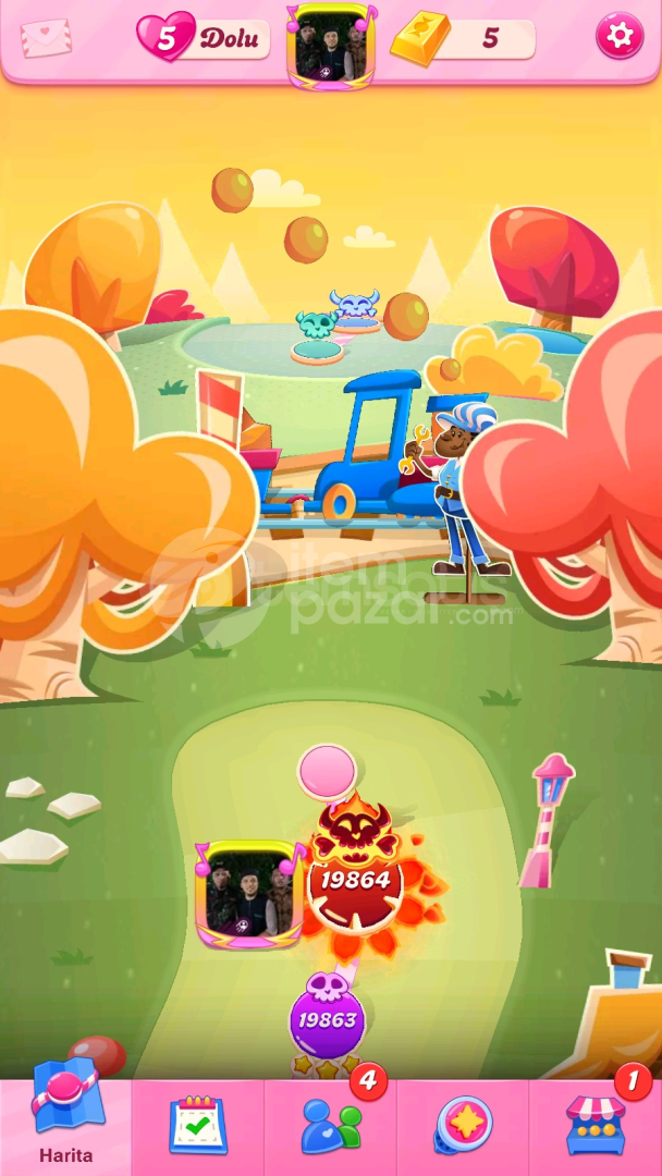 Candy Crush Saga | 19864 Level Hesap | Resimli