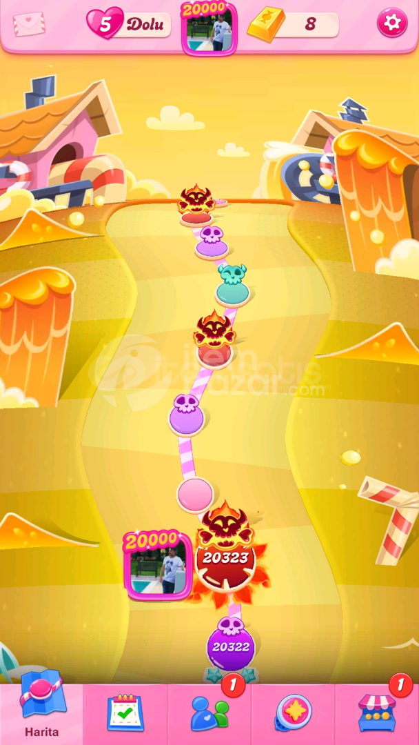 Candy Crush Saga | 20323 Level Hesap | Resimli