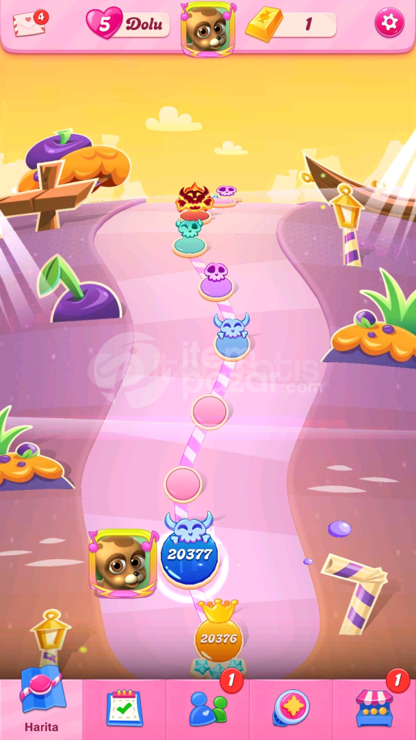 Candy Crush Saga | 20377 Level Hesap | Resimli