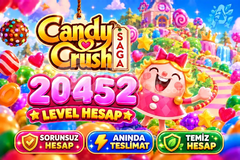 Candy Crush Saga | 20452 Level Hesap | Resimli