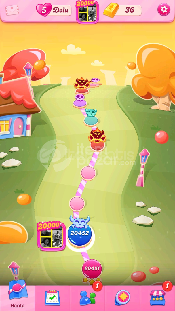 Candy Crush Saga | 20452 Level Hesap | Resimli
