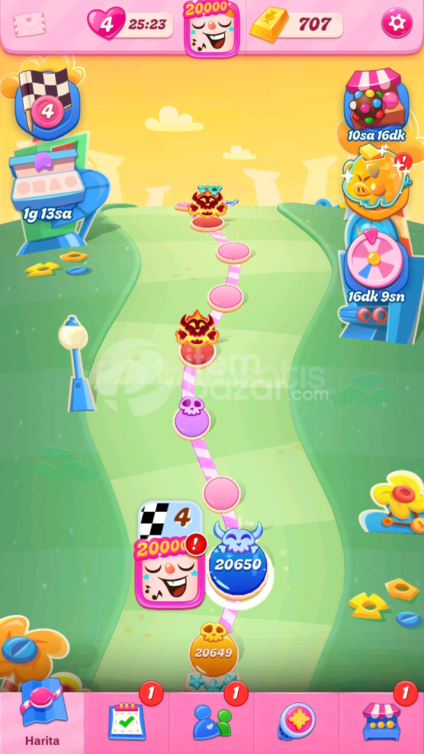 Candy Crush Saga | 20650 Level Hesap | Resimli