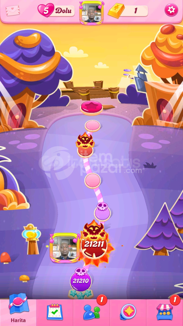 Candy Crush Saga | 21211 Level Hesap | Resimli