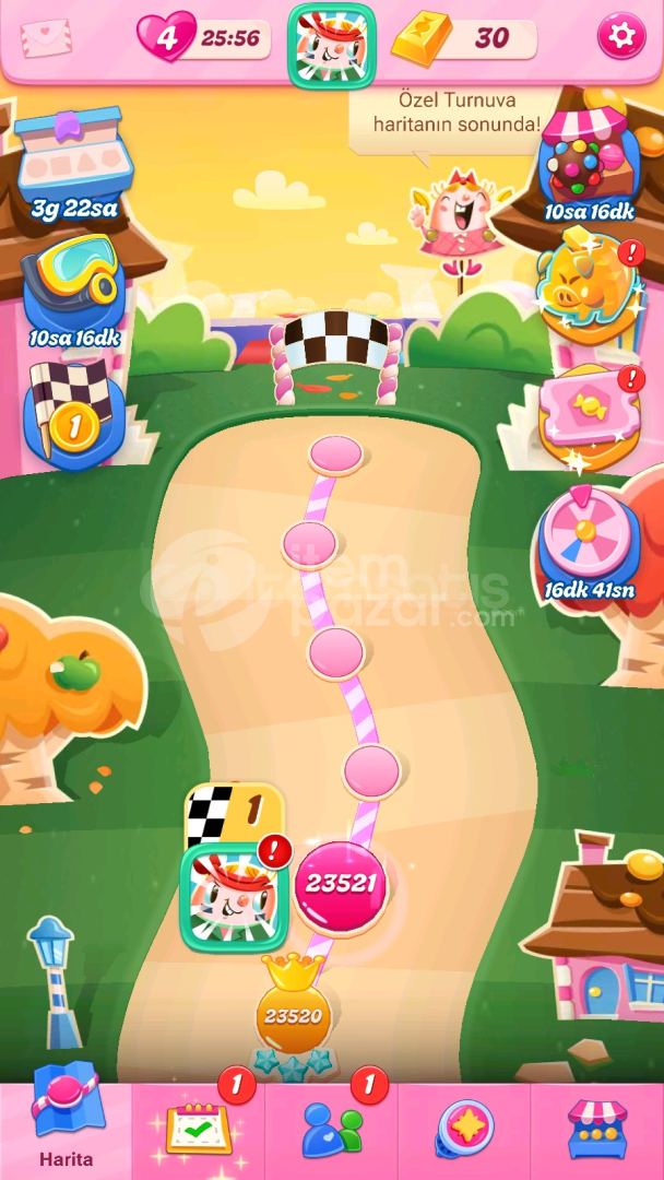 Candy Crush Saga | 23521 Level Hesap | Resimli