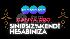 ⭐️ Canva Pro Sınırsız + Kendi Hesabınıza