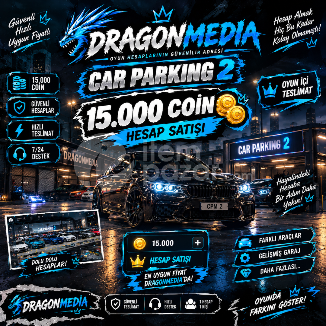 Car Parking 2 – 15.000 Coinli Hesap İNDİRİM 