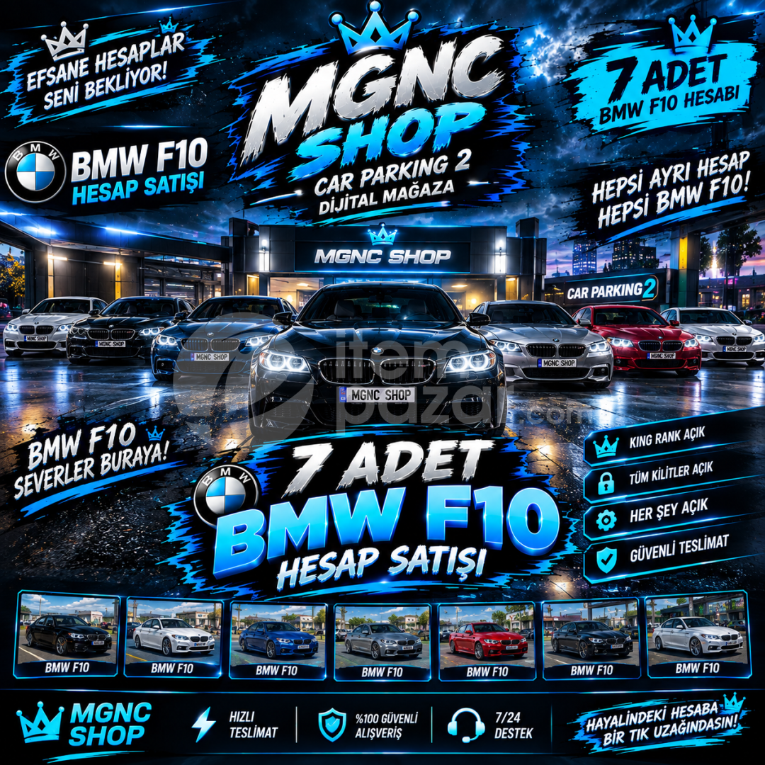 Car Parking 2 – 7 Adet BMW F10 Hesabı