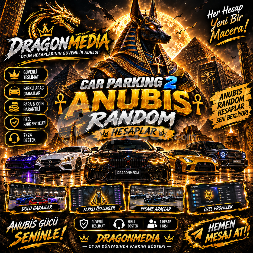 Car Parking 2 ANUBIS RANDOM Hesaplar ?