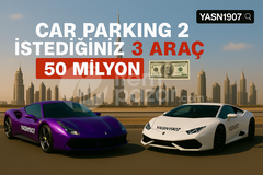 ✅Car parking 2 istediğiniz 3 premium araç✅