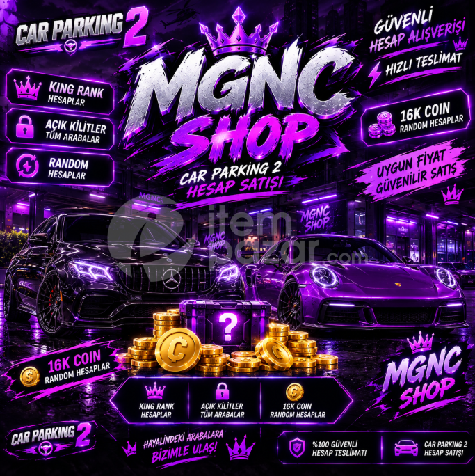 Car parking 2 King rank+16K coin ömürlük hesap