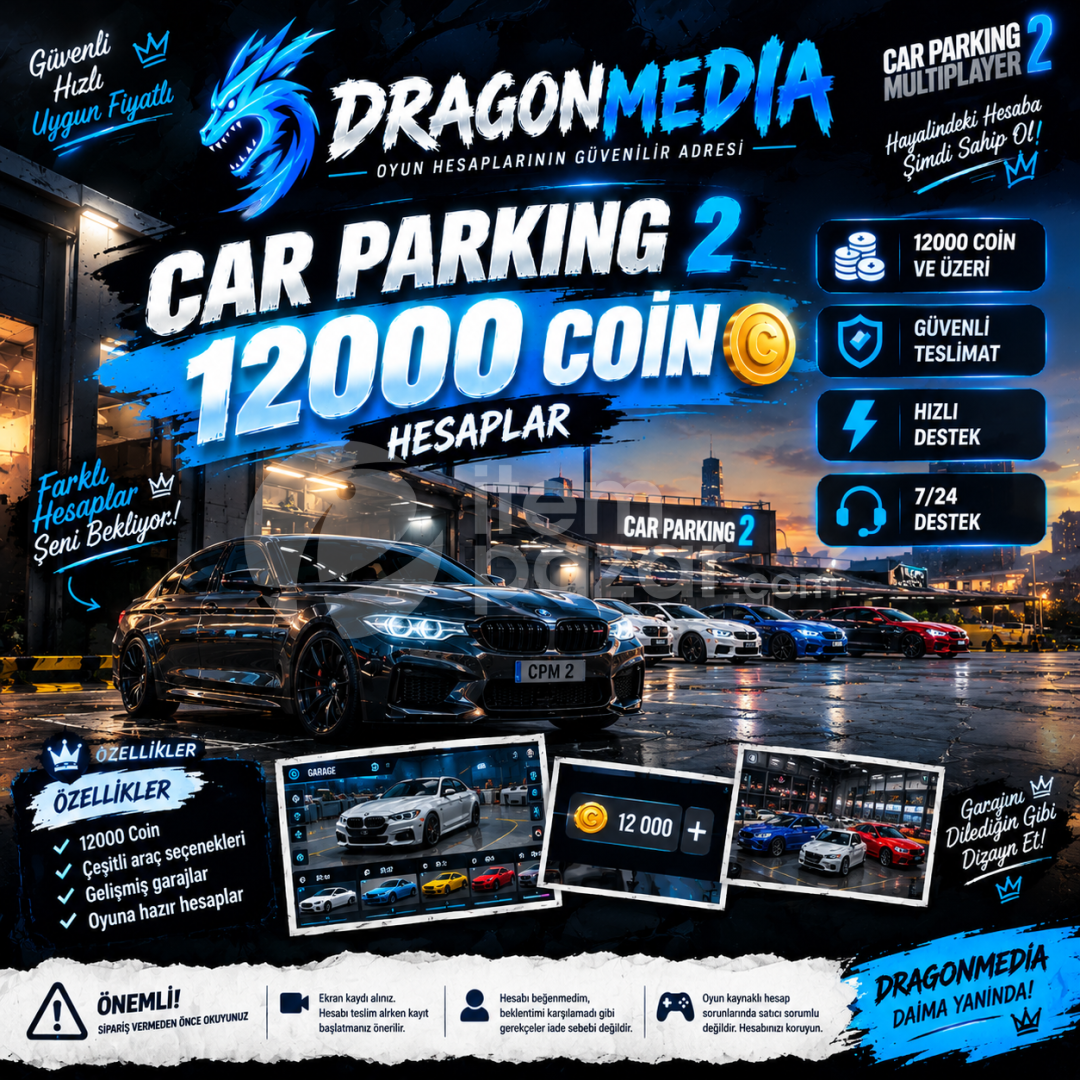 Car Parking 2 Ömürlük Hesap ? 12K COİN ?