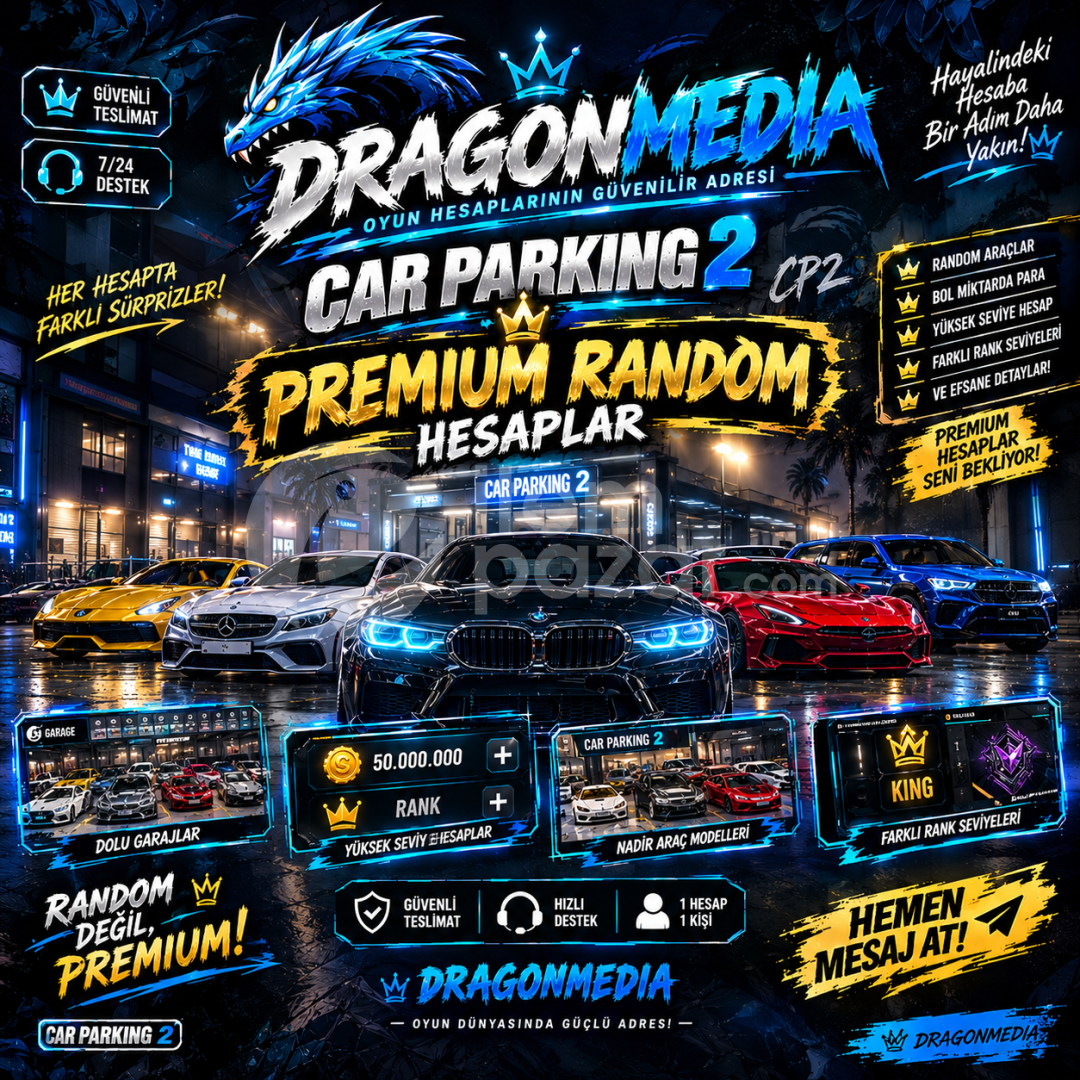 Car Parking 2 PREMIUM RANDOM Hesaplar ?? 