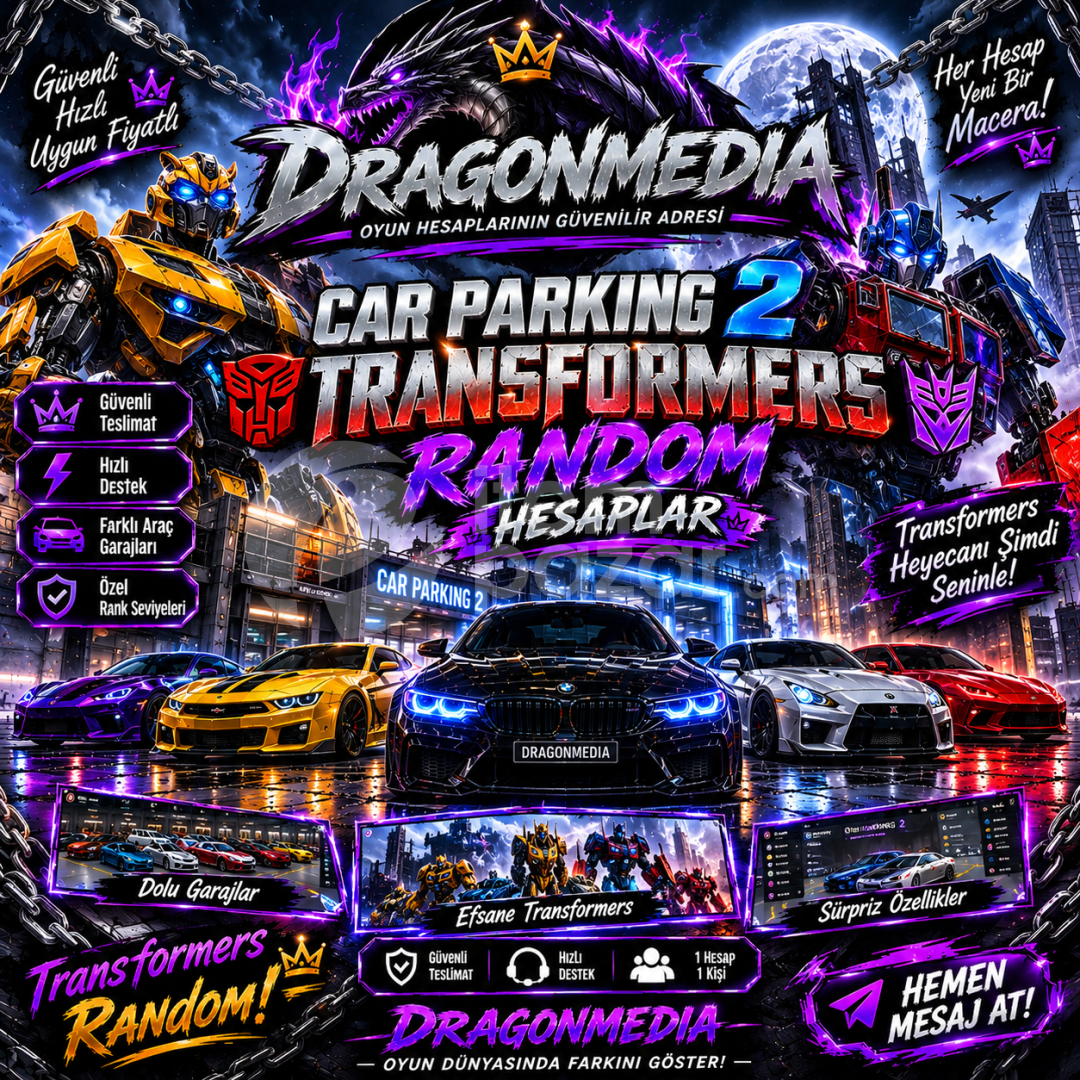  Car Parking 2 TRANSFORMERS RANDOM Hesaplar⚡