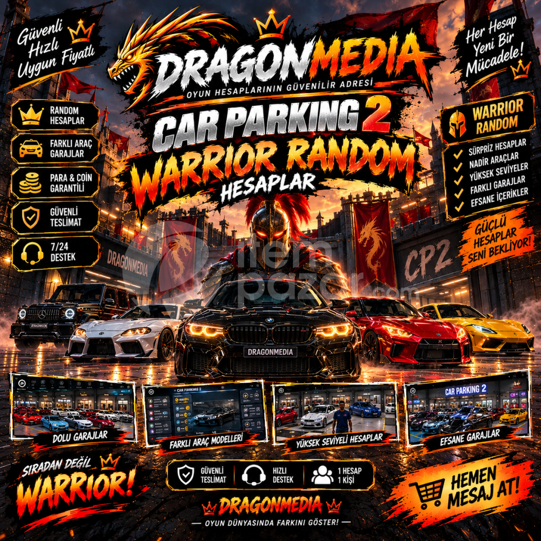 Car Parking 2 WARRIOR RANDOM Hesapla ⚔️?