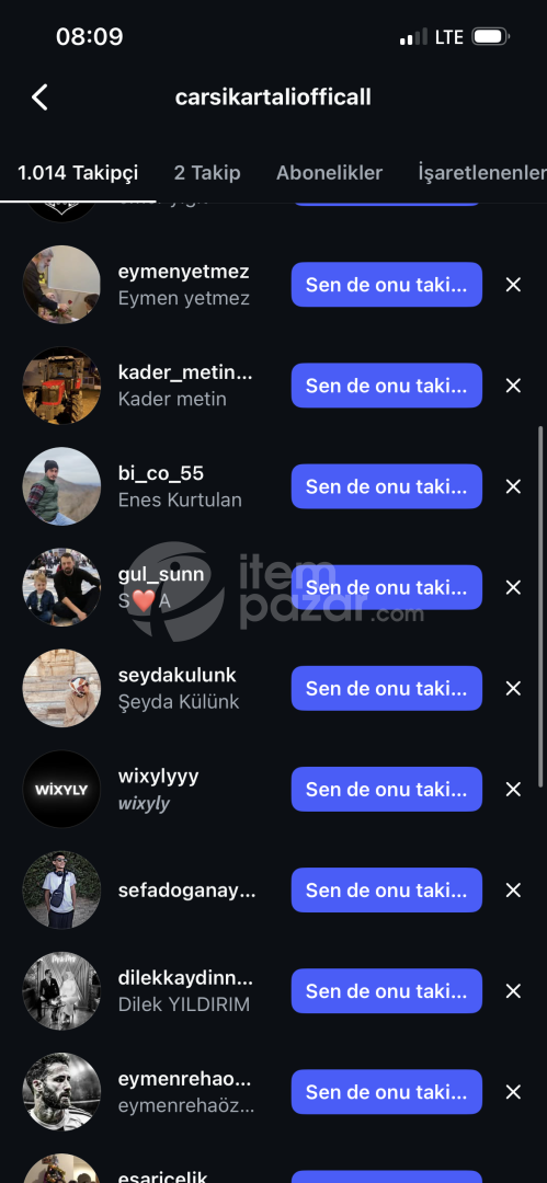 ÇARŞI KARTALI HESAPDAN REKLAM HİKAYE