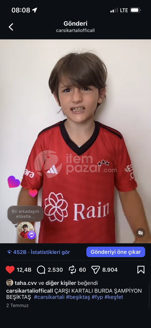 ÇARŞI KARTALI HESAPDAN REKLAM HİKAYE