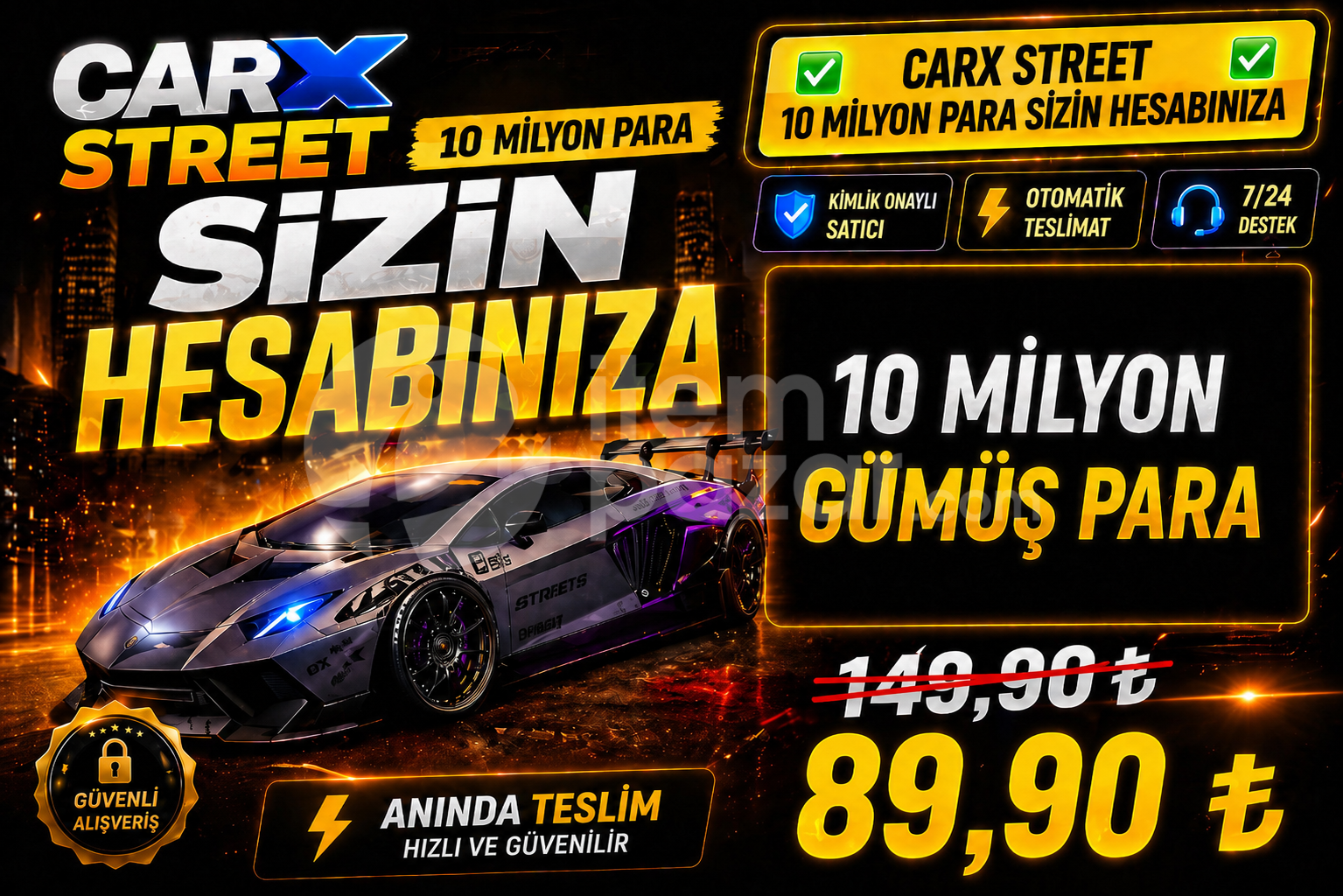 CARX STREET 10 MİLYON PARA SİZİN HESABINIZA