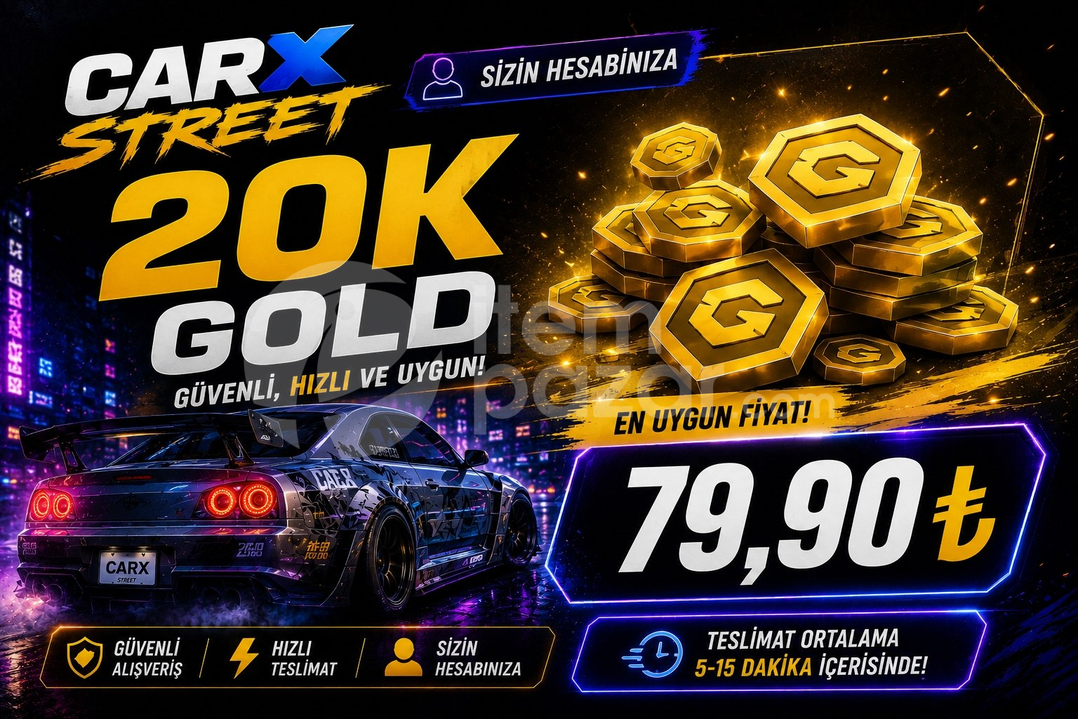 CARX STREET 20K GOLD SİZİN HESABINIZA
