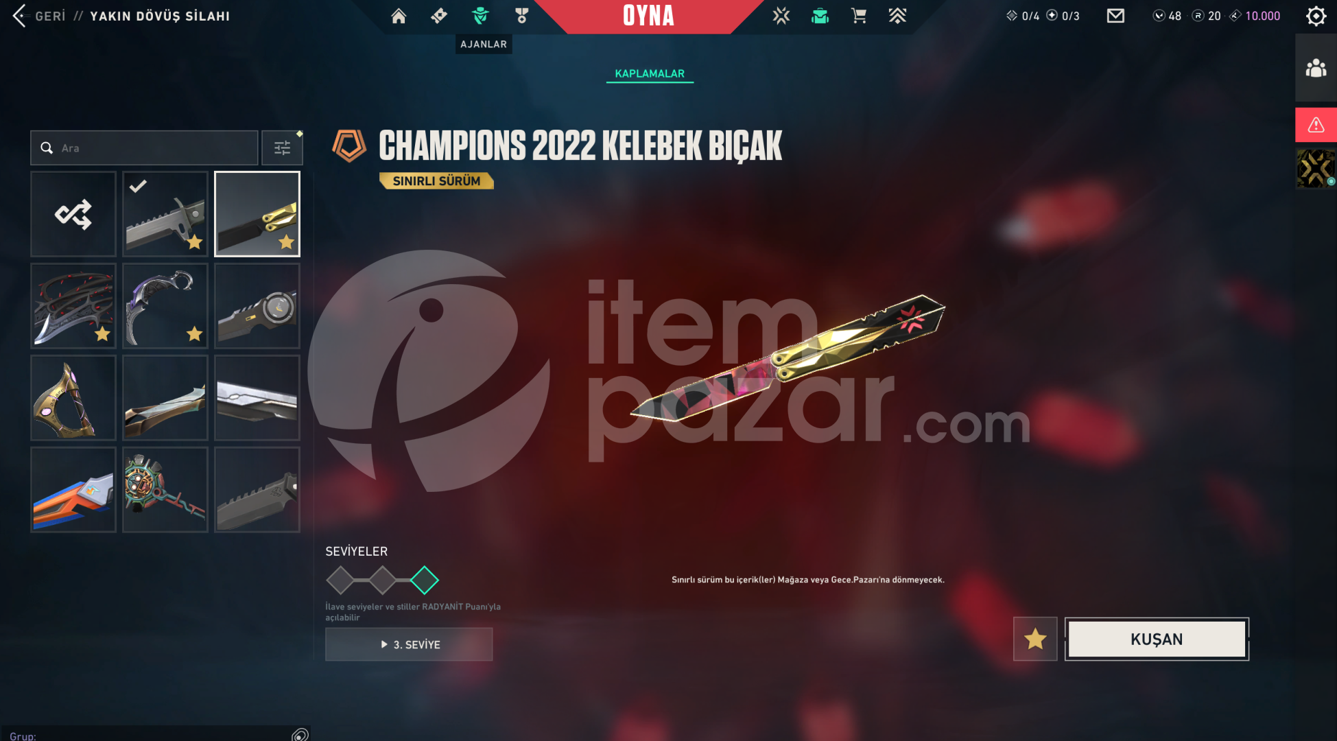Champions 2022 bundle'lı elmas 2 hesap