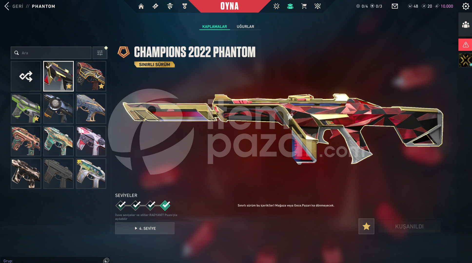 Champions 2022 bundle'lı elmas 2 hesap