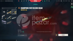 Champions 2022 Kelebek Bıçak 820 RP 45Skin Kaos