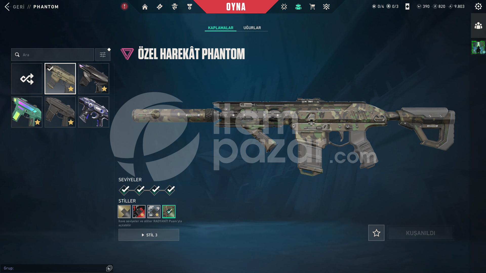 Champions 2022 Kelebek Bıçak 820 RP 45Skin Kaos