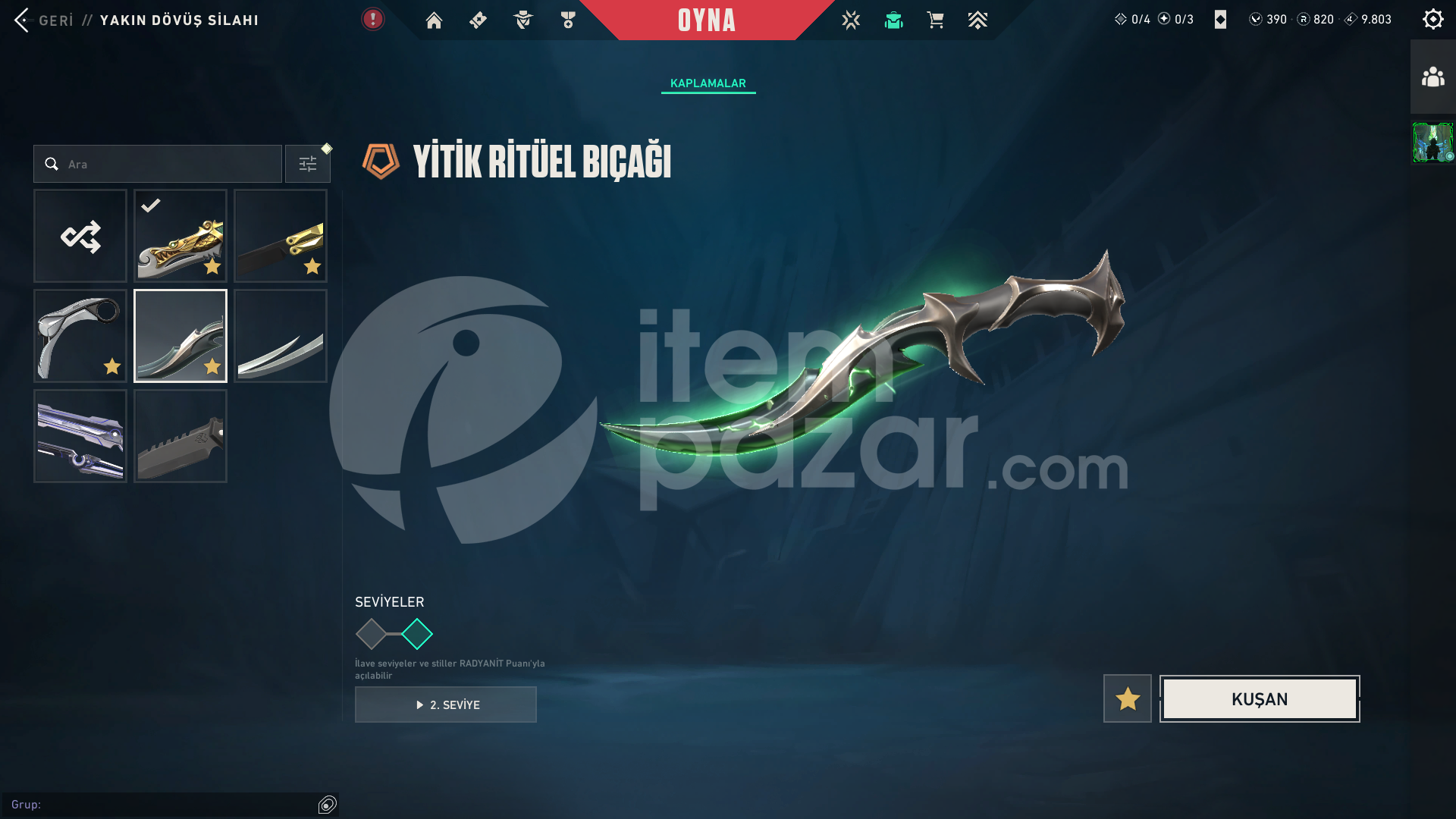 Champions 2022 Kelebek Bıçak 820 RP 45Skin Kaos