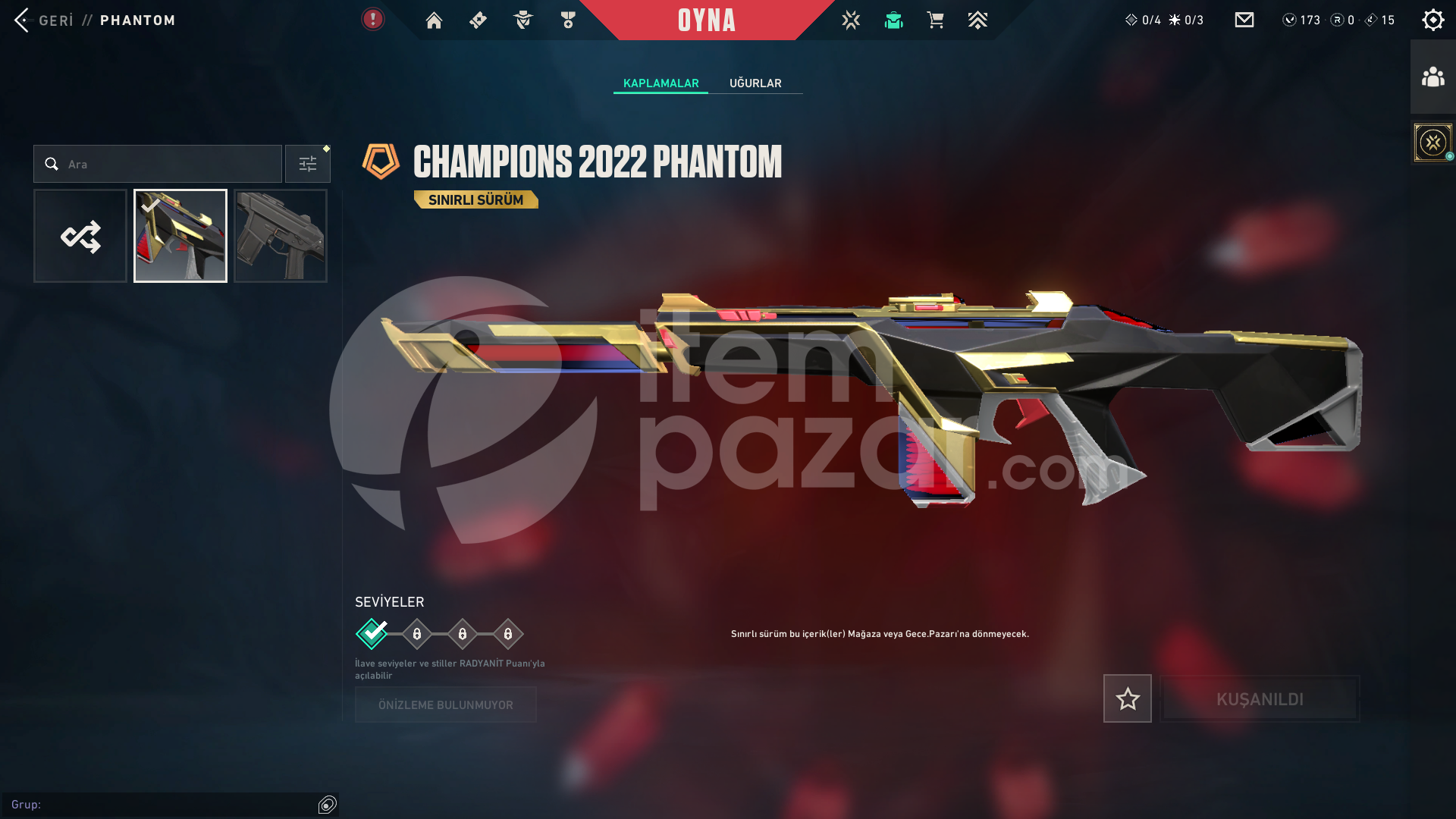 Champions 2022 Kelebek Champions 2022 Phantom