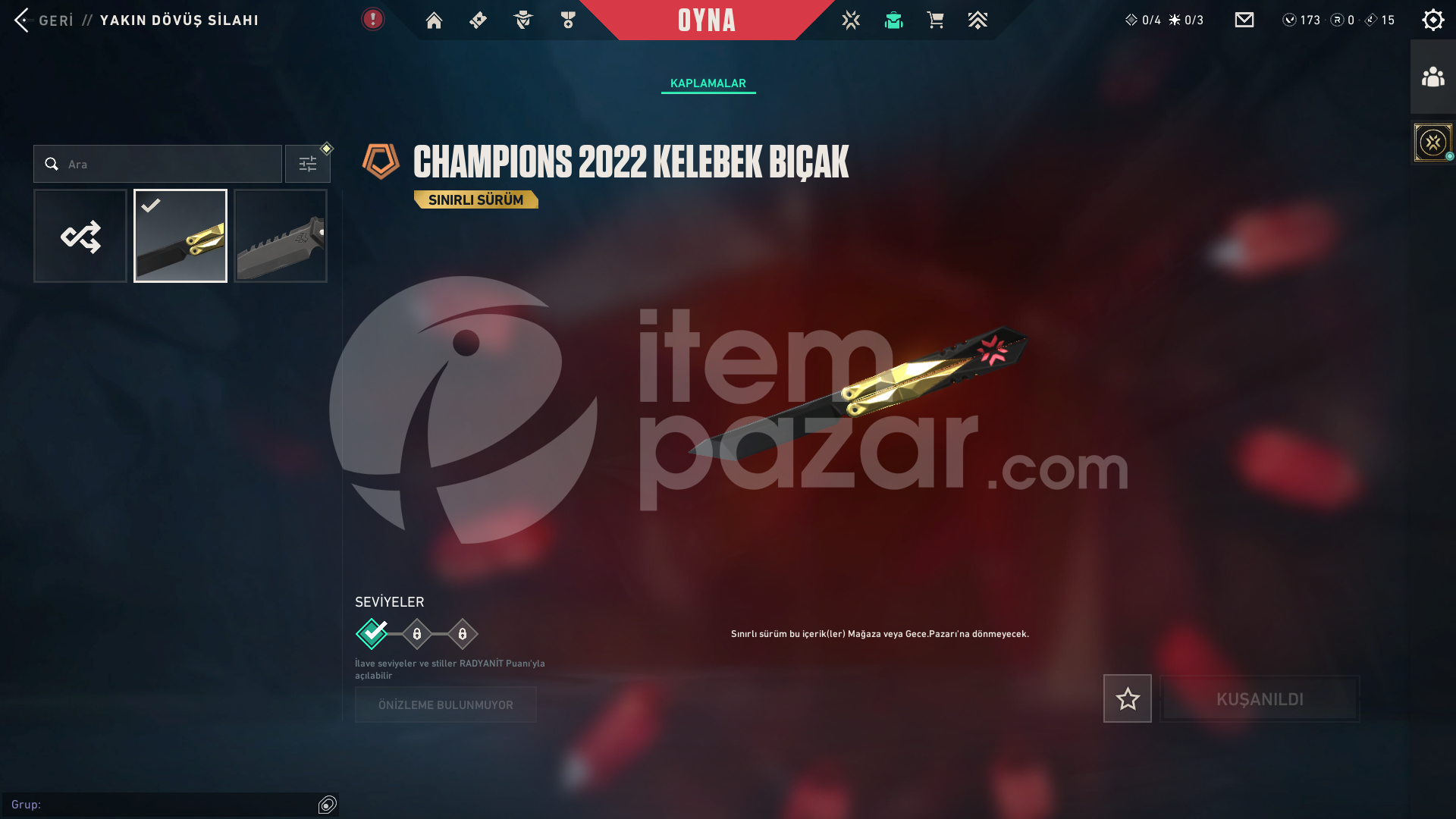 Champions 2022 Kelebek Champions 2022 Phantom