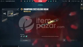 Champions 2022 Kelebek Uzaylı Avcısı Bıçağı