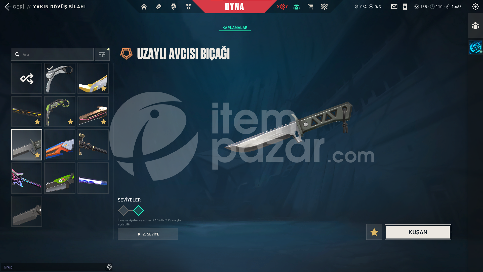 Champions 2024 Kılıc RGX İyon Karambit Uzaylı