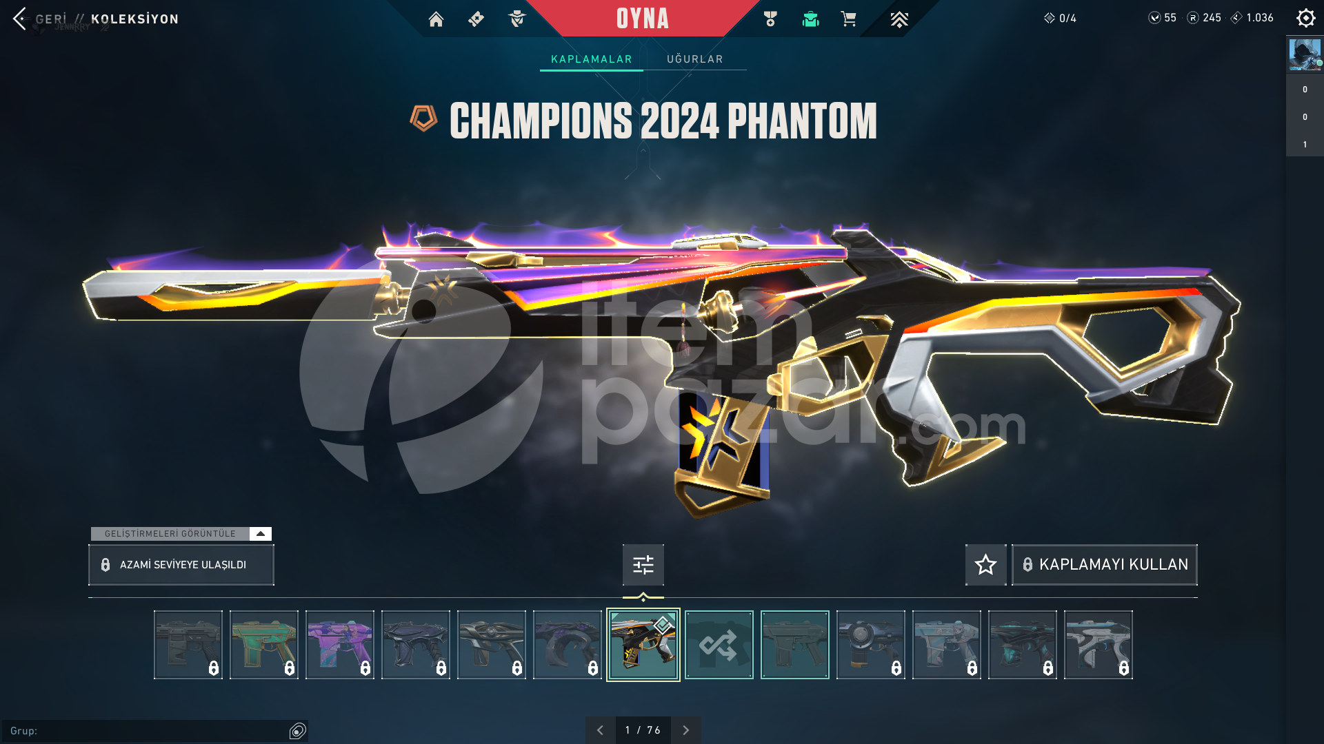 Champions 2024 lü hesap acil satılık