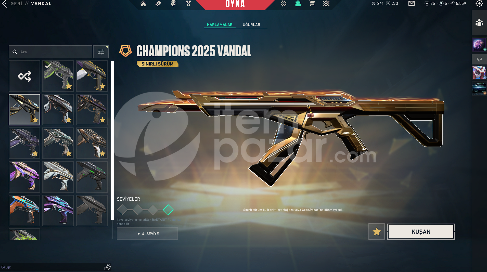 CHAMPIONS ASIL DELIPOP FULL+FULL HESAP ACİL
