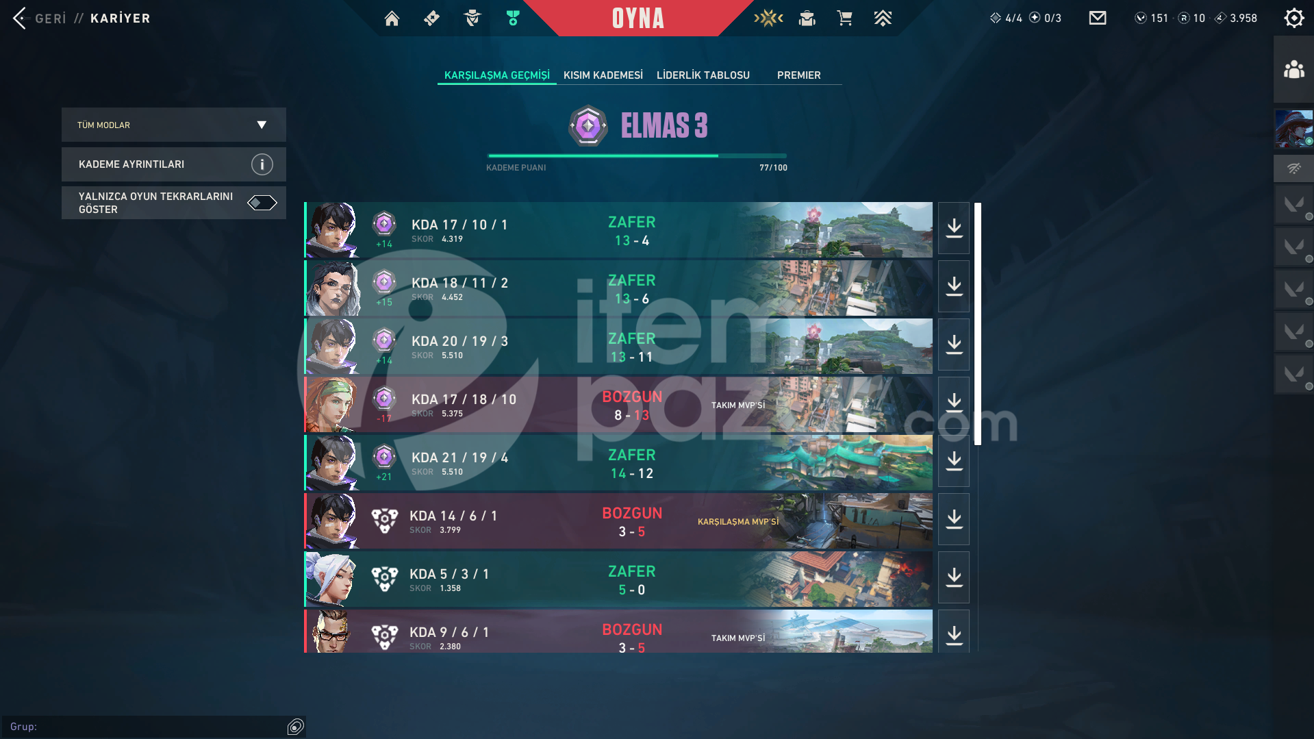 Championslu Yüksek MMR'lı hesap