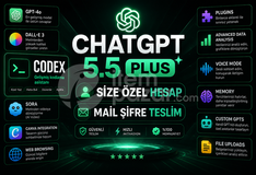 ⚡ChatGPT PLUS 5.5 - KİŞİSEL HESAP 