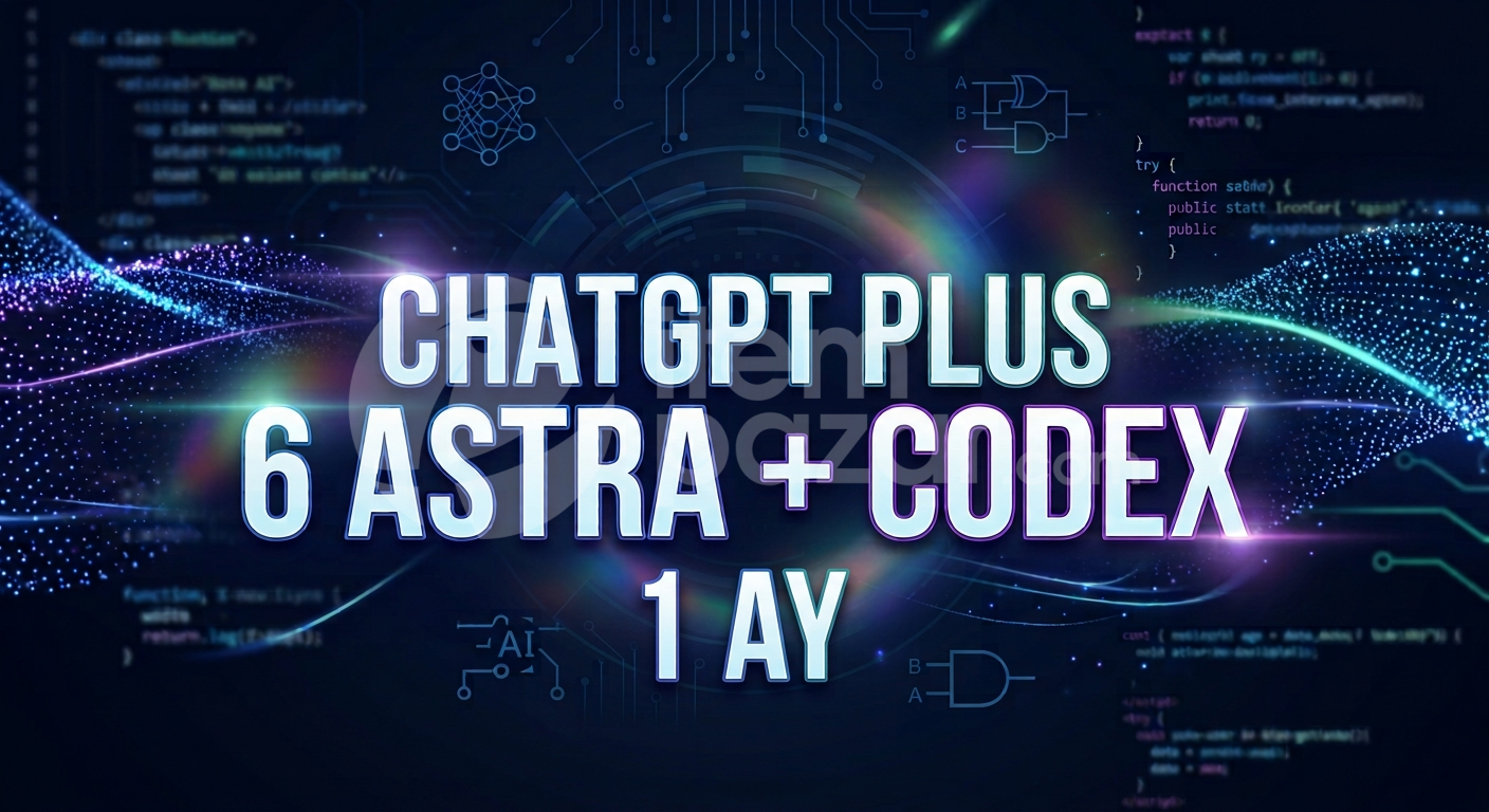 CHATGPT PLUS 6 ASTRA + CODEX | 1 AY