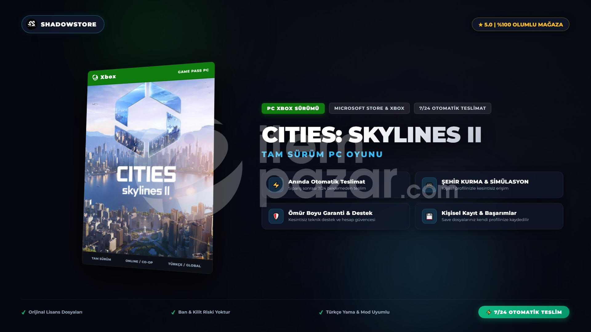 Cities Skylines II Tam Sürüm Online Garanti
