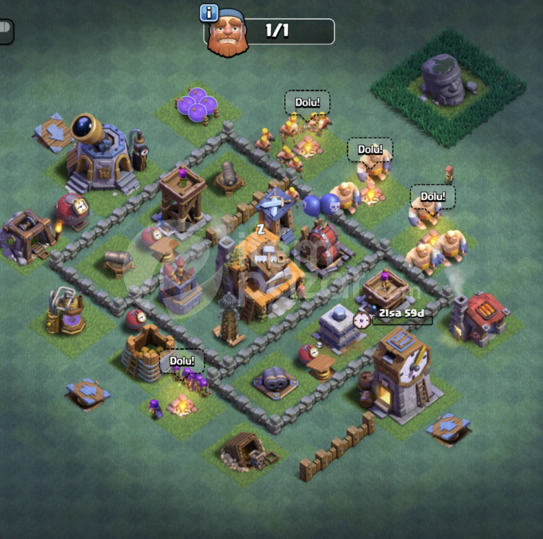 Clash Of Clans Belediye Binası 8 [Full Hesap]