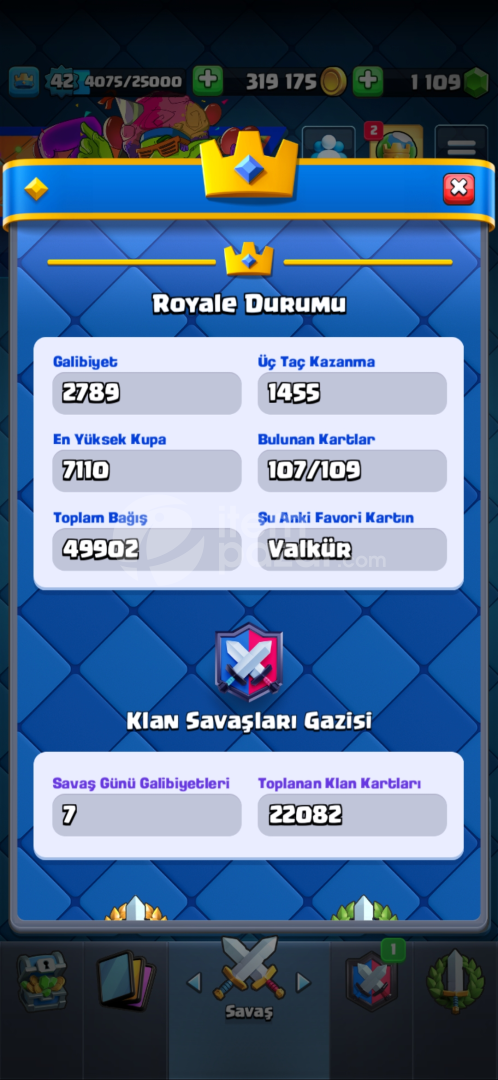 Clash Royale Full Kart 12 Max