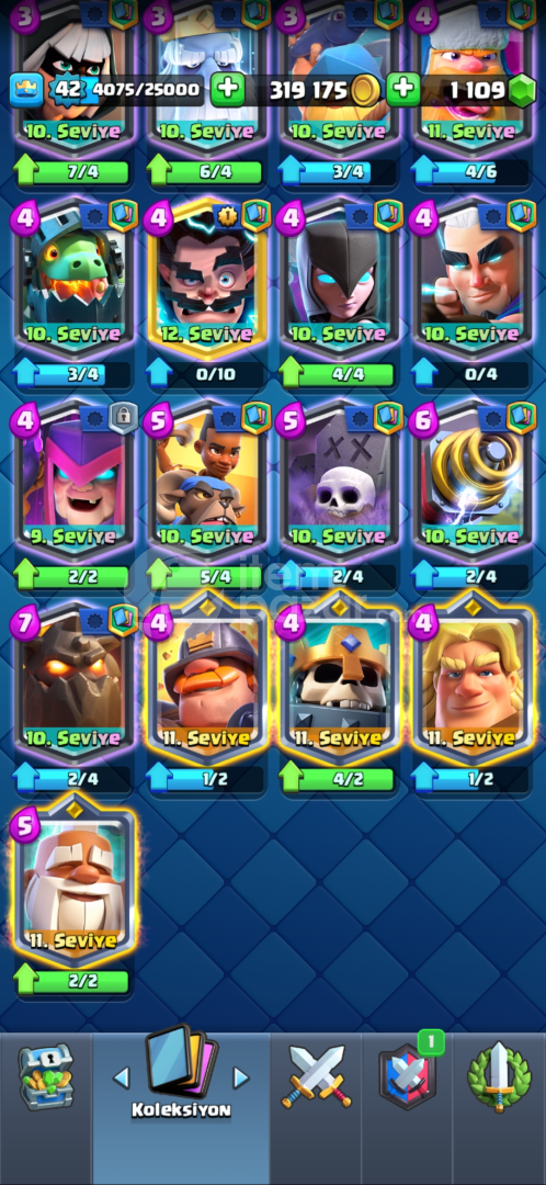 Clash Royale Full Kart 12 Max