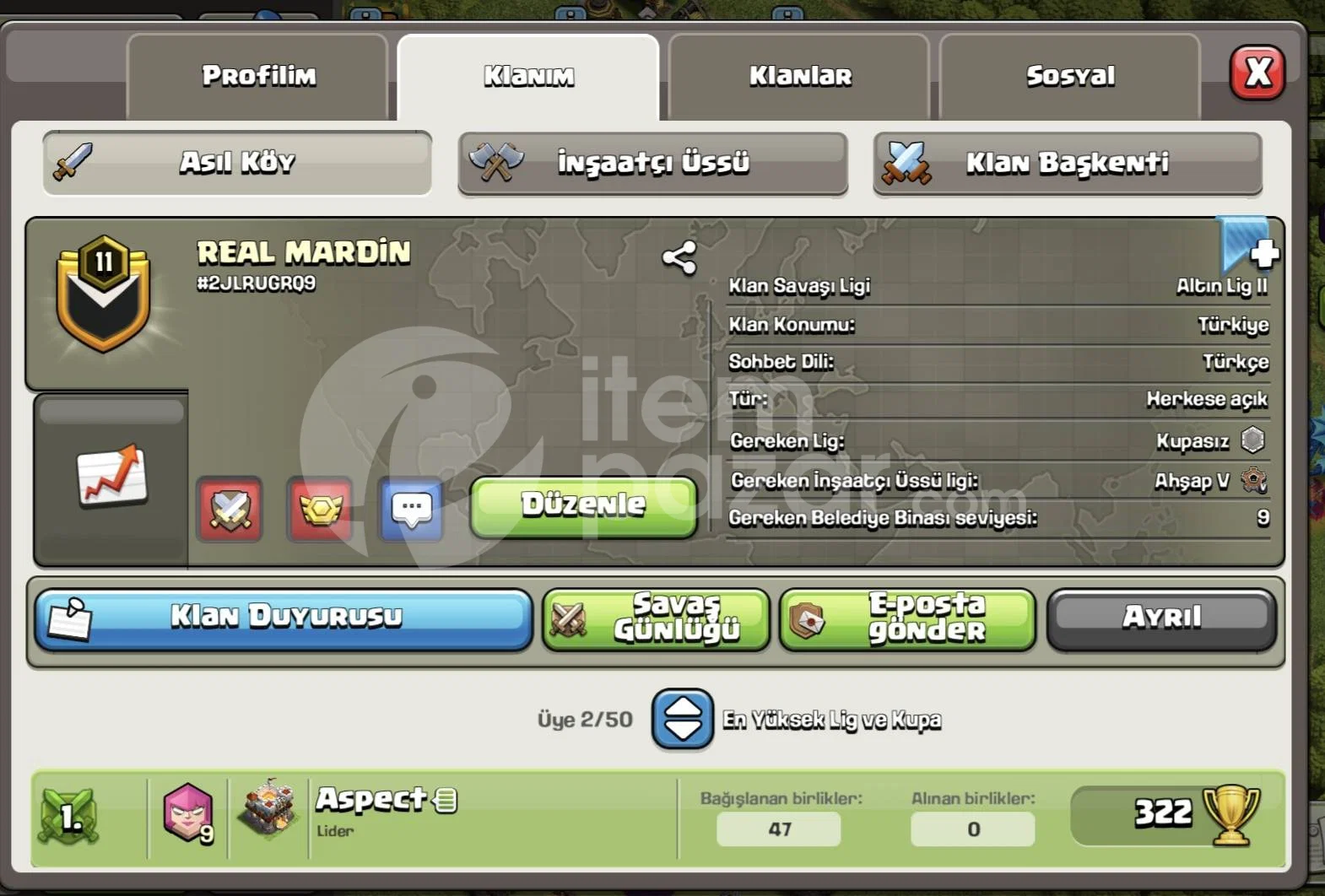 COC 11 LEVEL TERTEMİZ KLAN ⭐HIZLI TESLİM⭐