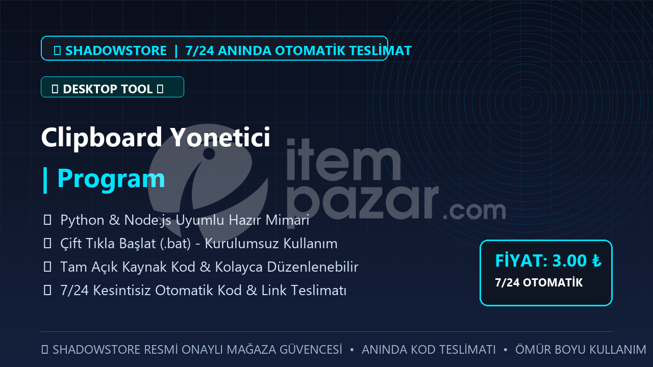 Clipboard Yonetici | Program | #081