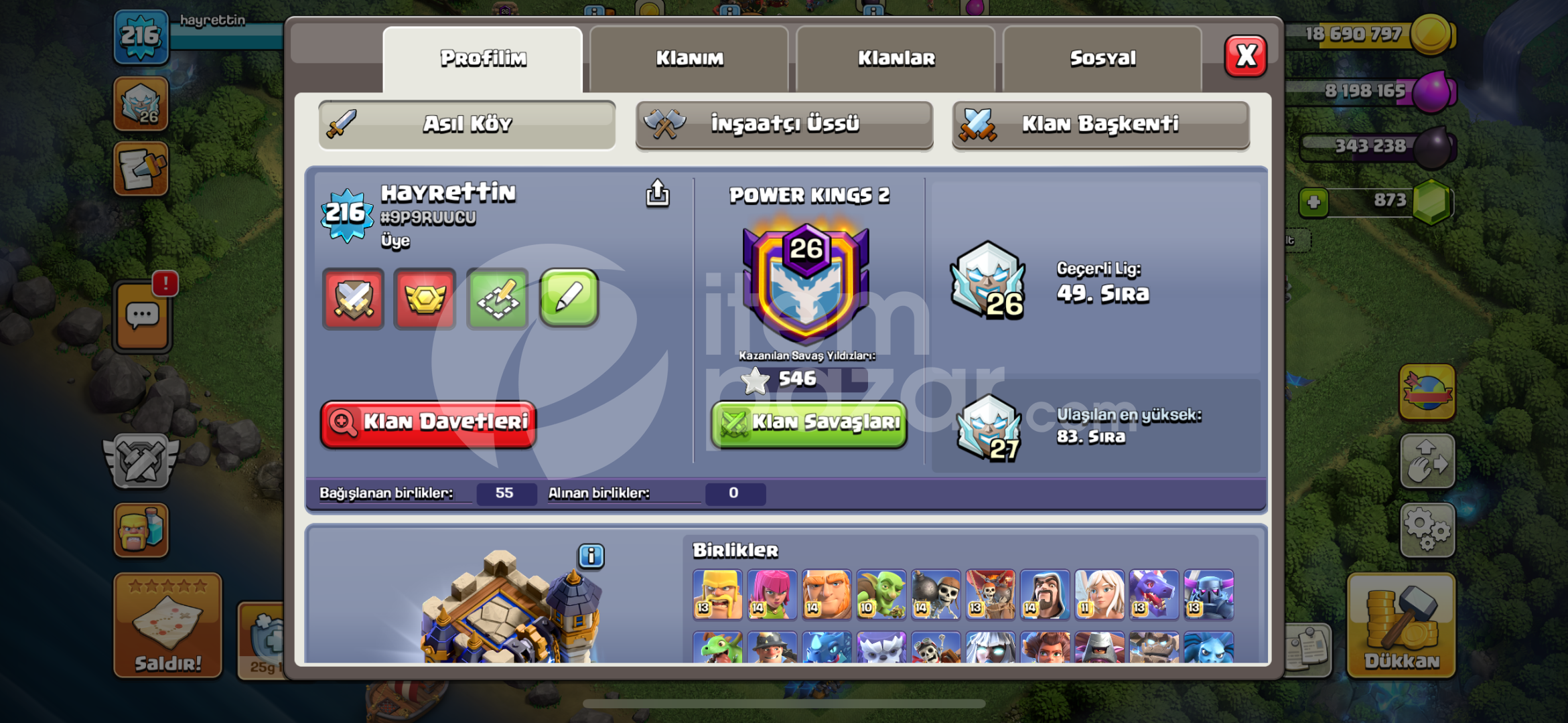 COC BB:18 HESAP