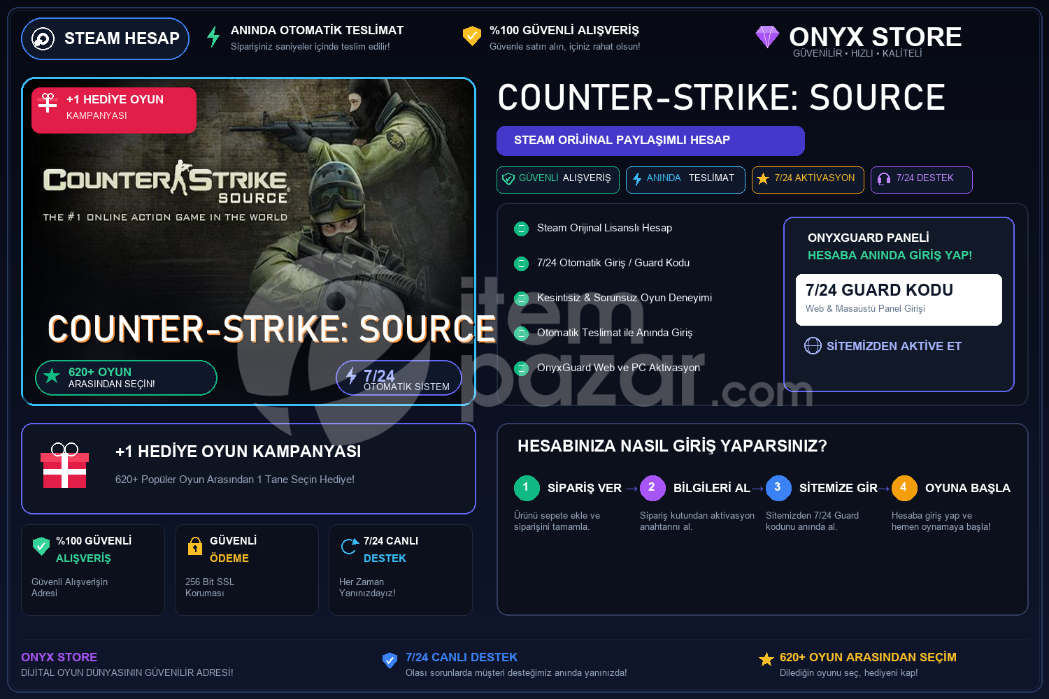 Counter-Strike: Source Garantili + Hediye