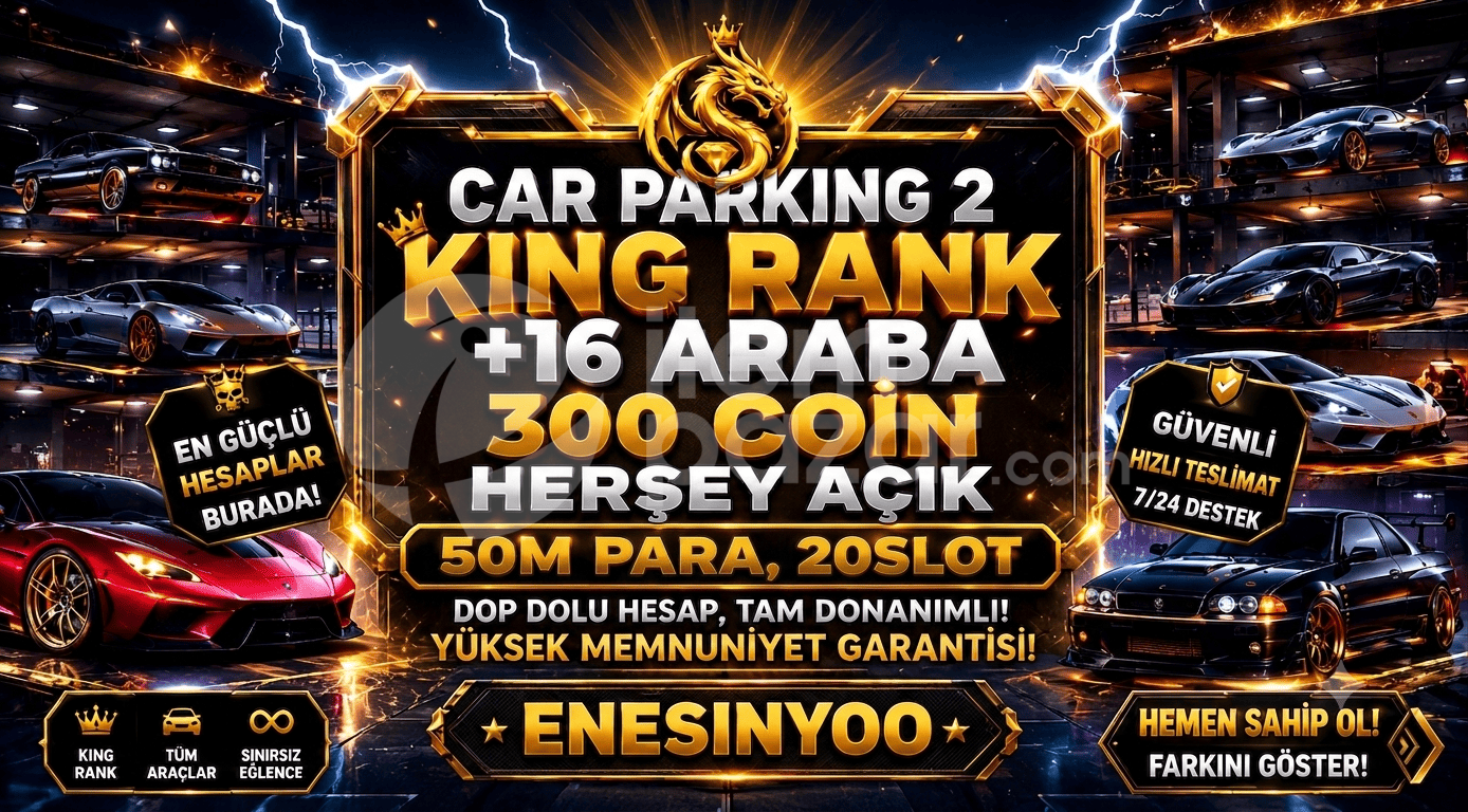 CPM2 KİNGRANK 300 COİNLİ +16 ARABALI HESAP