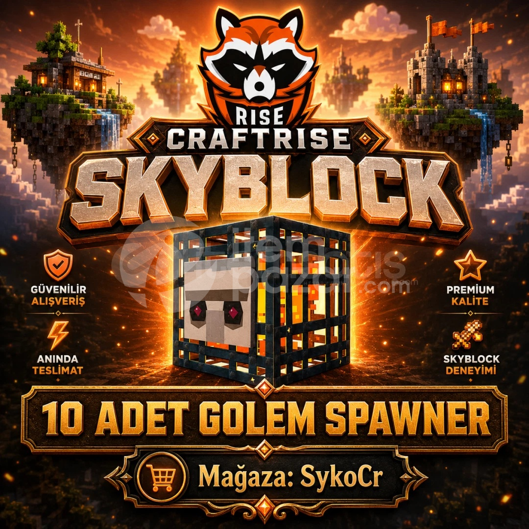 CRAFTRİSE SKYBLOK 10X GOLEM