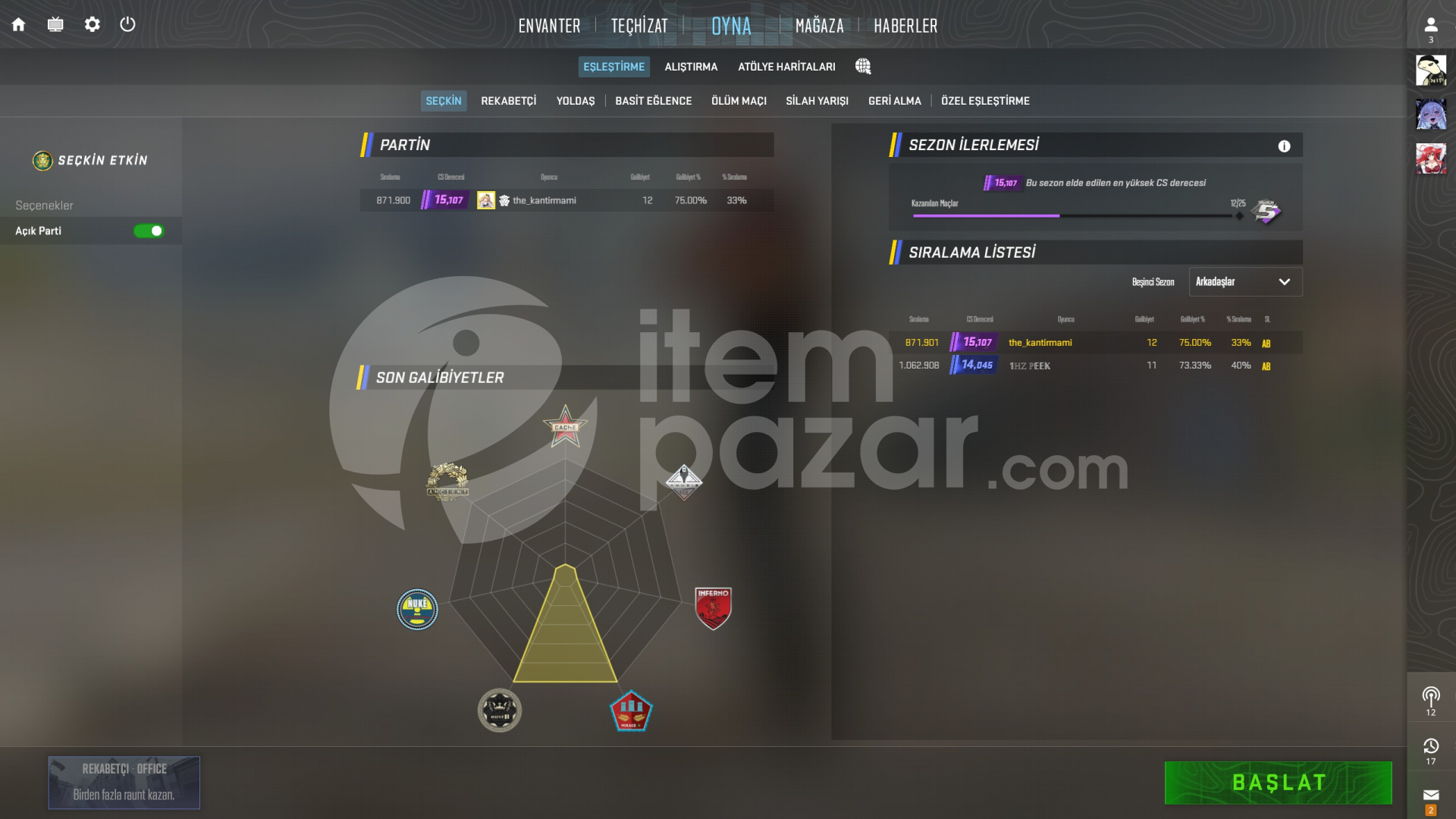 CS2 SEÇKİN HESAP