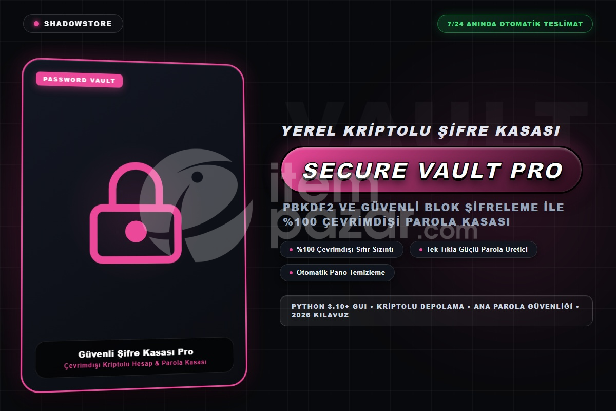 Cyber Vault Pro AES-256 Guvenlik Kasasi